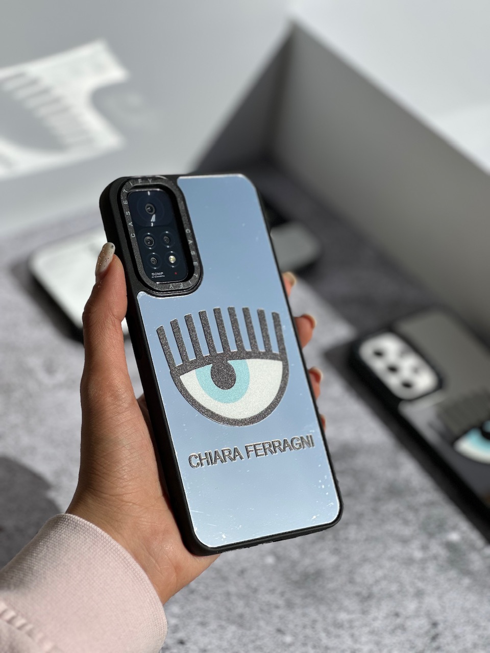 قاب گوشی شیائومی Chiara Ferragni آینه ای