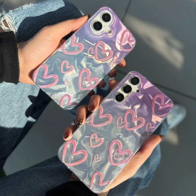 کاور گوشی موبایل سامسونگ pink love